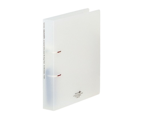 LIHITLAB AQUA DROPs D型リングファイル<ツイストリング> 1乳白 F-5021 F5021-1 1冊(ご注文単位1冊)【直送品】