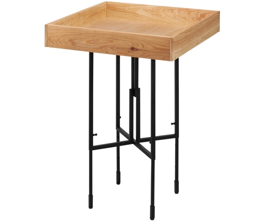 アズワン ディスプレイトレー 国産杉 高さ調整機能付き 60cm角 61-806-76-2 1個（ご注文単位1個）【直送品】