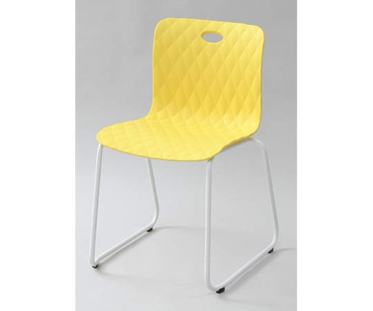 山善(YAMAZEN) おしゃれスタッキングチェア レモン ATC-46(LEMON) 1脚(ご注文単位1脚)【直送品】