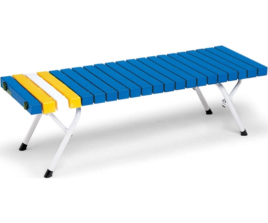 テラモト 折りたたみホームベンチ 1250 青 BC-302-412-3 1台(ご注文単位1台)【直送品】