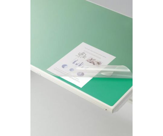 ライオン事務器 バイオマスデスクマット 600×450mm M-PBK 1枚（ご注文単位1枚）【直送品】