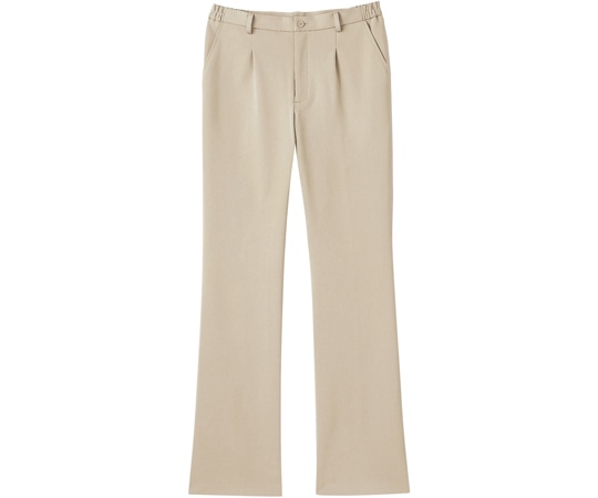 カーシーカシマ HEARTGREEN ニットストレートパンツ 脇ゴム仕様 カフェオレ L HM1785 1枚（ご注文単位1枚）【直送品】