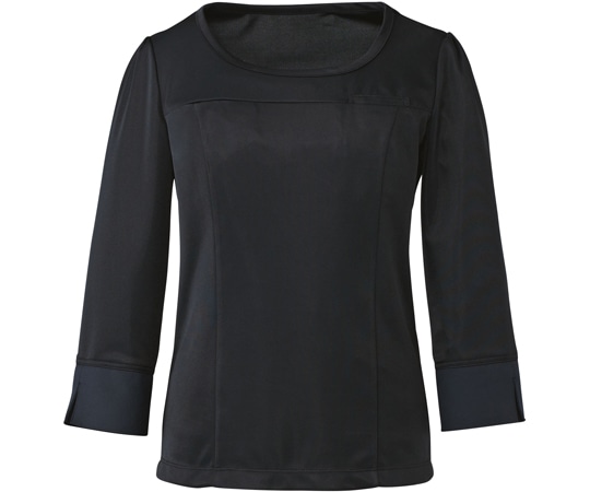 カーシーカシマ ENJOYNoir 七分袖プルオーバー ブラック SS EWT533 1枚(ご注文単位1枚)【直送品】