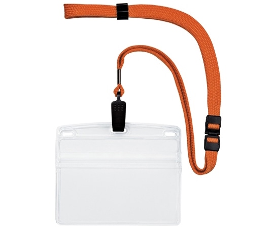 オープン工業 吊り下げ名札 クリップ式 ヨコ特大 10枚 橙 NL-21-RG 1袋(ご注文単位1袋)【直送品】