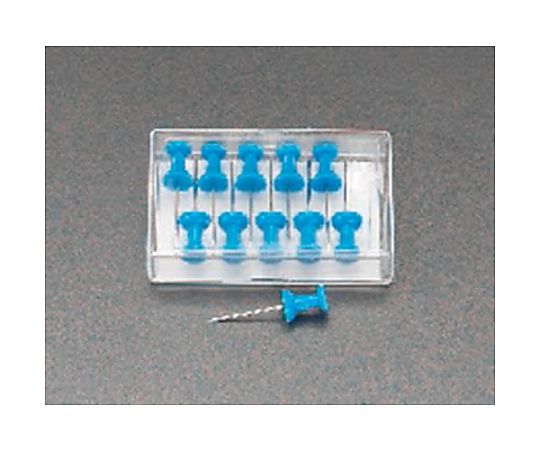 エスコ [青] カラーピン(ロング/11本) EA762FC-16 1個(ご注文単位1個)【直送品】