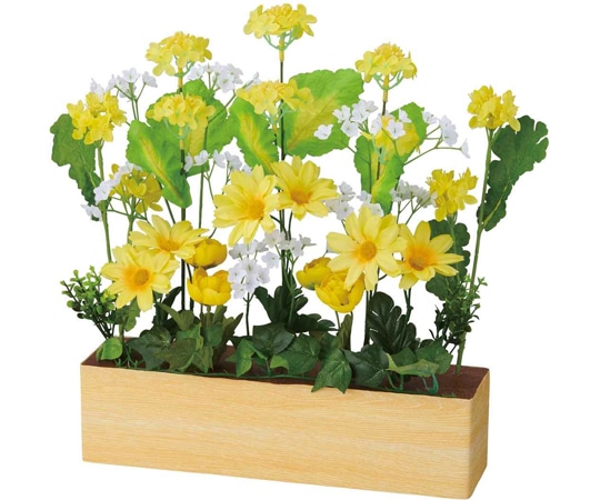 アズワン デラックス菜の花プランター 造花 33-14-1-1 1個(ご注文単位1個)【直送品】