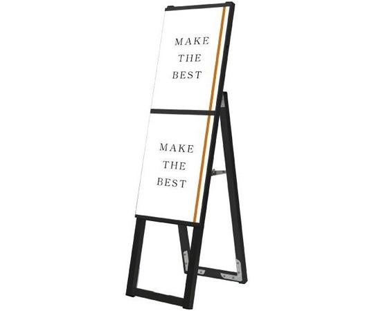 常磐精工 ブラックイージーリンクスタンド看板 A4 縦2片面 BELSK-A4T2K 1個（ご注文単位1個）【直送品】