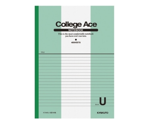 キョクトウ・アソシエイツ カレッジエース U罫 KTA40U 1冊(ご注文単位1冊)【直送品】