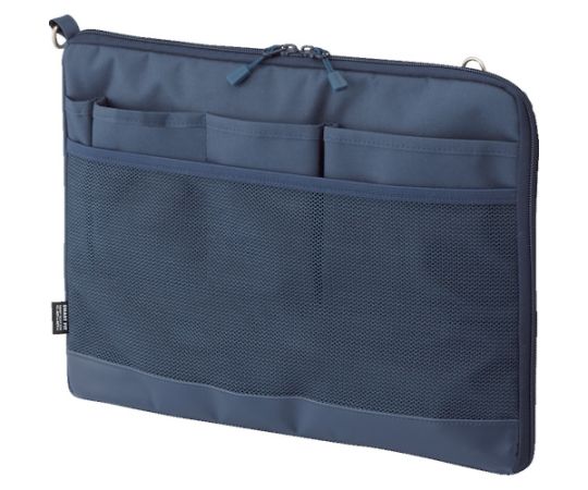 LIHITLAB A4バッグインバッグ(ヨコ型) ネイビー A7681-11 1個(ご注文単位1個)【直送品】