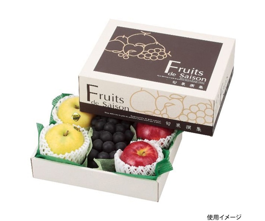 ヤマニパッケージ 青果用贈答箱 旬果撰集 小 A 50枚 L-2247 1ケース（ご注文単位1ケース）【直送品】