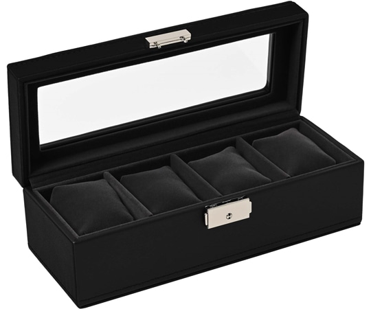 Es'prima 4本用収納PUケース ブラック SE83520BK 1個（ご注文単位1個）【直送品】