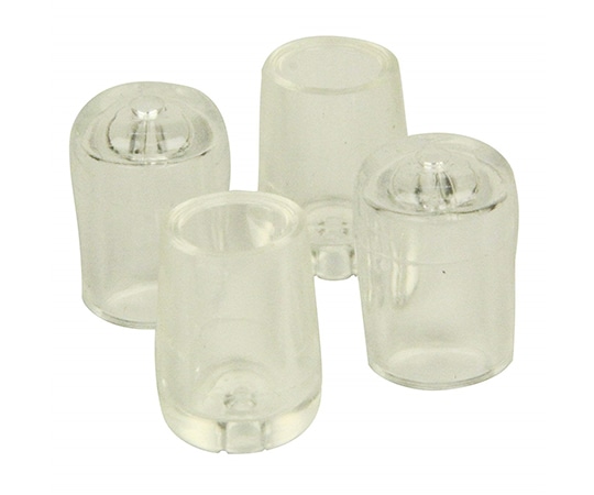 ツチノ クリアー パイプ脚キャップ 9.5mm 51-130 1パック(ご注文単位1パック)【直送品】