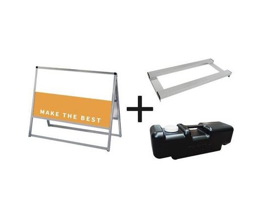 常磐精工 バリウススタンド看板 アルミ複合板 900×600両面 ウエイトアーム・水タンクセット VASKAP-900X600R-3SET 1個（ご注文単位1個）【直送品】