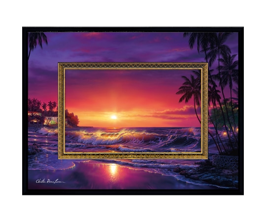 ユーパワー クリスチャン・リース・ラッセン ビッグアート｢アンバー ドーン(Sサイズ)｣ CL-05018 1個（ご注文単位1個）【直送品】