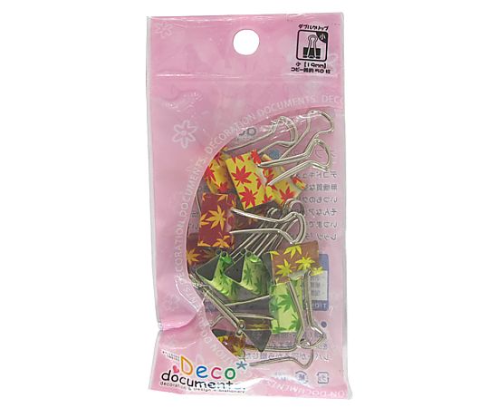 ミツヤ デコドキュWクリップ小 もみじ 10個×5箱入 DD-AK-S 1ケース（ご注文単位1ケース）【直送品】