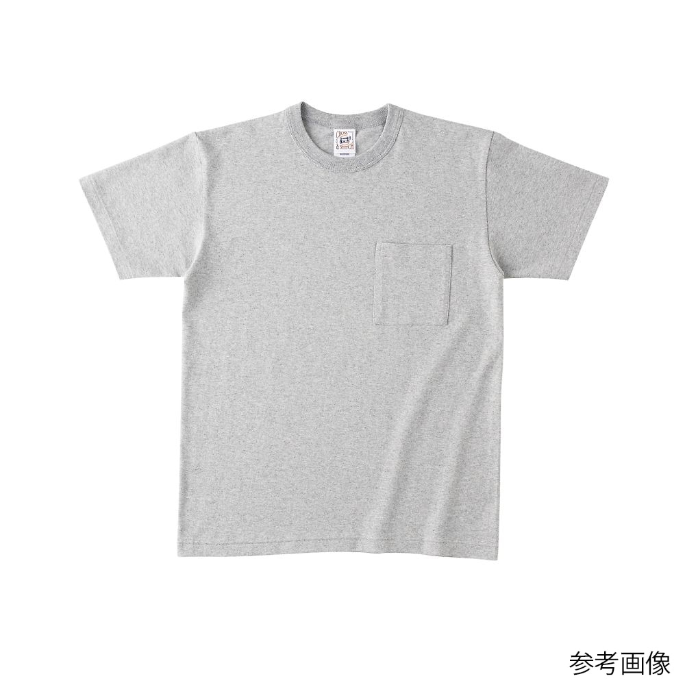 フェリック オープンエンド マックスウェイト バインダーネックポケットTシャツ ヘザーグレー XXL OE1119-HGY-XXL 1枚（ご注文単位1枚）【直送品】