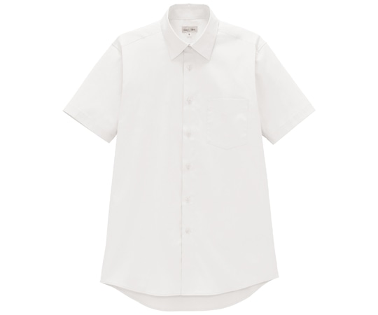 ボンマックス メンズレギュラーカラー半袖シャツ ホワイト 4L FB5057M 1枚（ご注文単位1枚）【直送品】