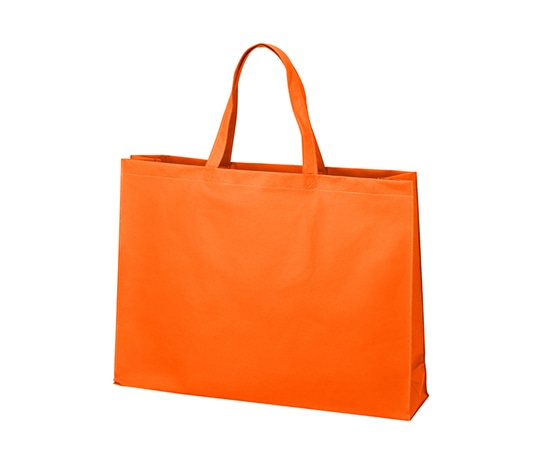 アズワン 不織布バッグ 角底 大 オレンジ 1箱(100枚入) LC0452AK00 1箱(ご注文単位1箱)【直送品】