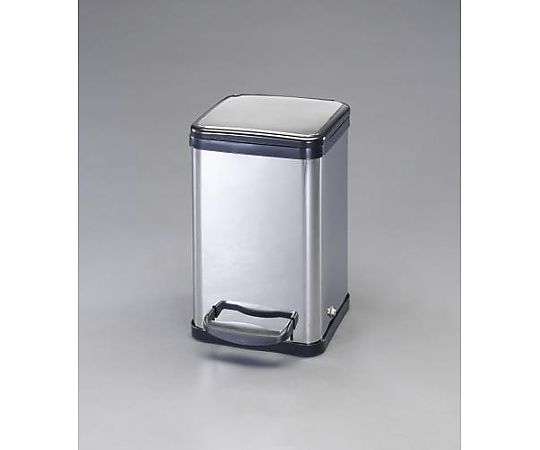 エスコ 14L ダストボックス(ペダル開閉型/ステンレス製) EA995AA-19 1個(ご注文単位1個)【直送品】