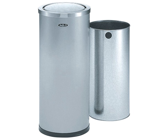 ぶんぶく 分別ゴミ箱 ロータリースタンド平トップタイプ ステンレスヘアライン 14.3L RR-Z-40N 1台(ご注文単位1台)【直送品】