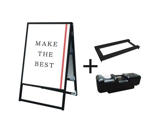 常磐精工 ブラックバリウススタンド看板LED A1両面 ウエイトアーム・水タンクセット BVASKLED-A1R-3SET 1個（ご注文単位1個）【直送品】