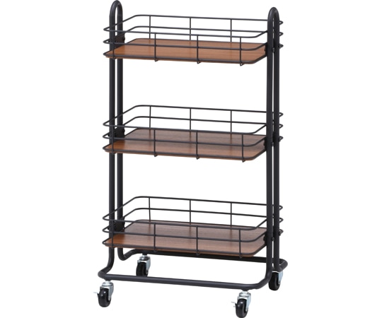 不二貿易 キッチンワゴン ビクター BK 16696 1個（ご注文単位1個）【直送品】