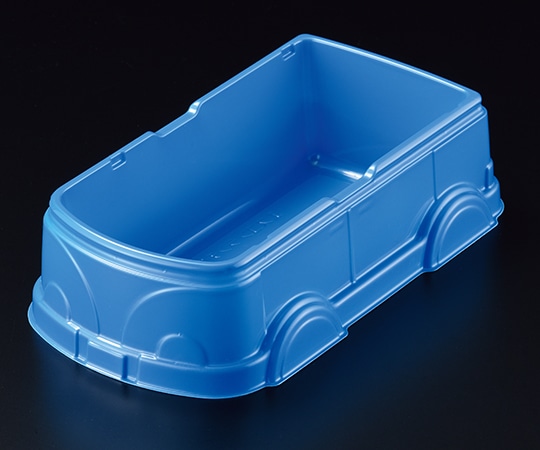 スミ お子さまランチ用弁当容器 エスコン ランチワゴン ブルー 1ケース(800個入) 8907152 1ケース(ご注文単位1ケース)【直送品】