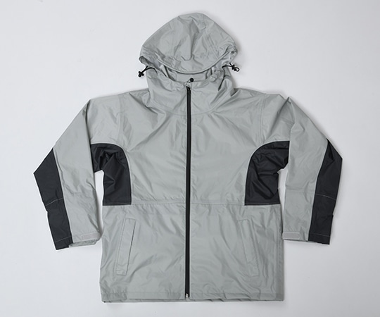山善(YAMAZEN) ファン取付可能ウェア ファン付き バッテリー付き レインウエア KWR40-LLGY 1枚(ご注文単位1枚)【直送品】