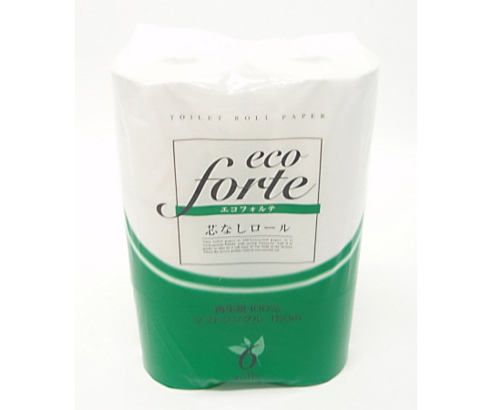 太洋紙業 トイレットペーパー 芯なしエコフォルテ 6R 8パック×5箱入 1841 1ケース(ご注文単位1ケース)【直送品】