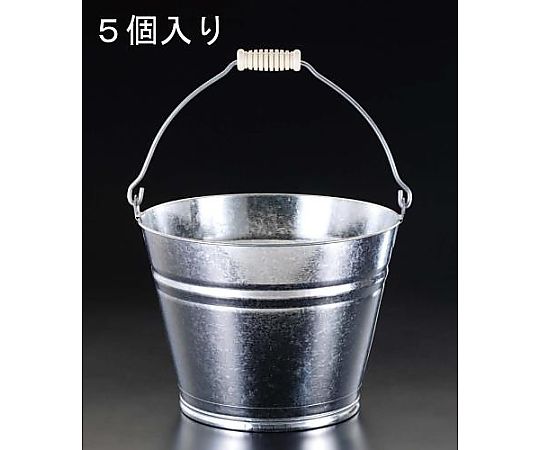 エスコ 10L バケツ(スチール製/5個) EA991PD-6 1組(ご注文単位1組)【直送品】