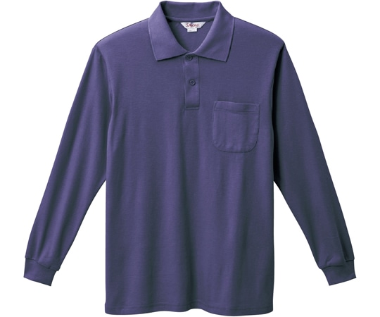 三愛 長袖ポロシャツ バイオレット M 8100 1着（ご注文単位1着）【直送品】