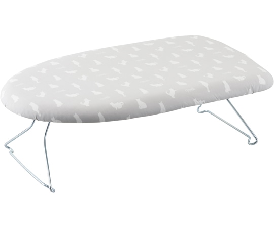 山崎実業 軽量スチールメッシュアイロン台 ネコプレス グレー 2641 1個（ご注文単位1個）【直送品】