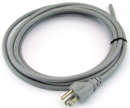 KHD 3極ACプラグ付き電源コード 1.25SQ 3m(片側切り放し) VCT-F1.25SQL-3m3P 1本(ご注文単位1本)【直送品】