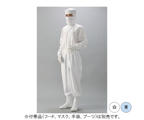 ガードナー IEC規格対応ESD対策制電 続き服(白) Mサイズ LF1020-1 1枚 (ご注文単位1枚)【直送品】