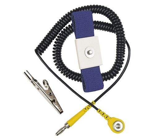 DESCO リストストラップ 青 Lサイズ 3mコイルコード付 2323R 1セット (ご注文単位1セット)【直送品】