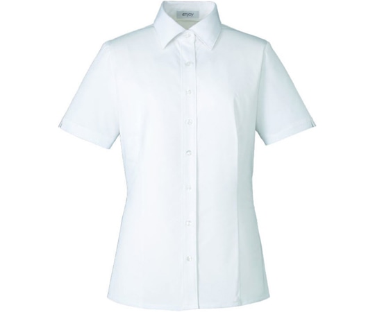 カーシーカシマ ENJOY 半袖ブラウス TRICOT KNIT KERSEY ホワイト 5号 ESB691 1枚（ご注文単位1枚）【直送品】