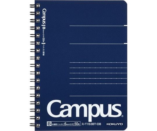 コクヨ キャンパスツインリングノート(ドット罫)ブルー ス-T153BT-DB 1冊（ご注文単位1冊）【直送品】