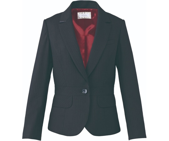 カーシーカシマ ENJOYNoir ジャケット ミディアム丈 美スラッとSuits 17号 EAJ517 1枚（ご注文単位1枚）【直送品】