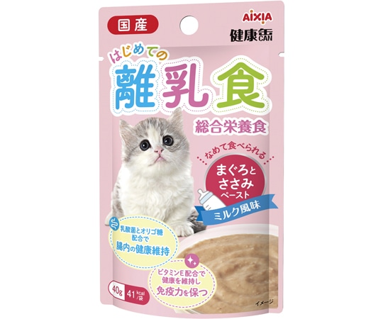 アイシア 国産 健康缶パウチ はじめての離乳食 まぐろとささみペースト 40g KPC-1 1個（ご注文単位1個）【直送品】