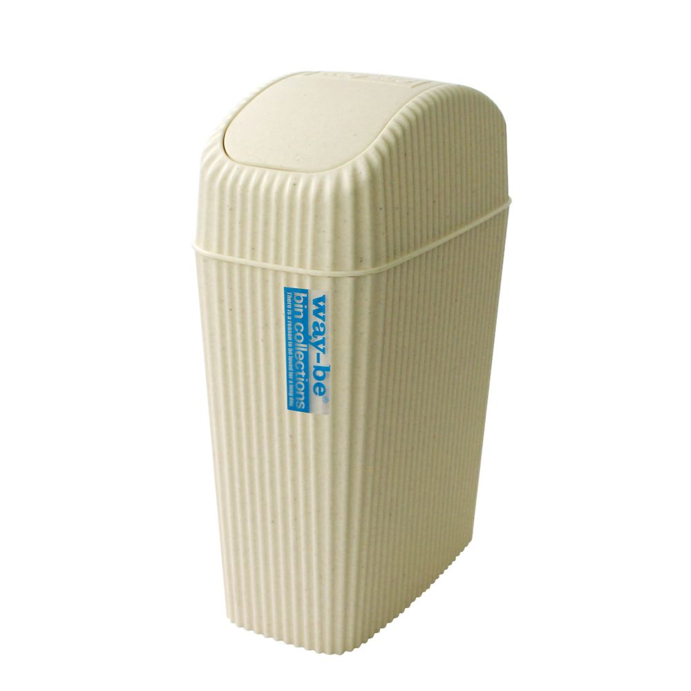 八幡化成 way-be304 ゴミ箱 アイボリー 4L 1ケース(24個入)  1ケース（ご注文単位1ケース）【直送品】