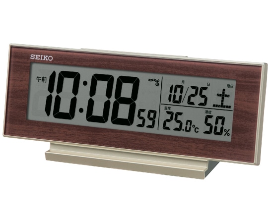 セイコー 夜見える電波目覚まし時計 82×206×51mm 薄金色 SQ325B 1個(ご注文単位1個)【直送品】