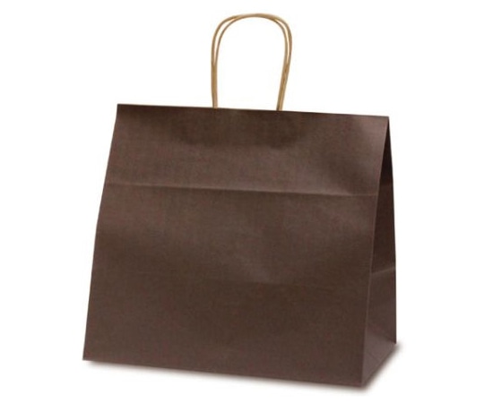 ベルベ 紙袋 自動紐手提袋 T-11W カラー(カカオ) 200枚 1193 1ケース（ご注文単位1ケース）【直送品】