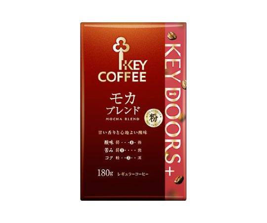 キーコーヒー KEYDOORS+モカブレンド粉VP180g 165559 1袋※軽（ご注文単位1袋）【直送品】
