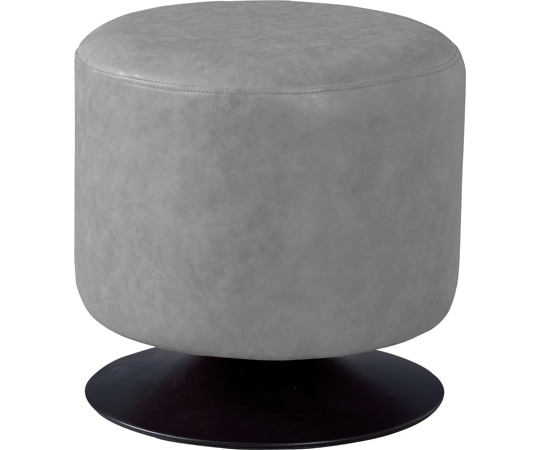 東谷 ローテ 回転スツール グレー PC-505GY 1個（ご注文単位1個）【直送品】