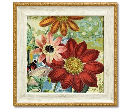 ユーパワー ミニゲル アートフレーム ウォルター ロバートソン｢ポルカドット ダリア｣ WR-02006 1個（ご注文単位1個）【直送品】