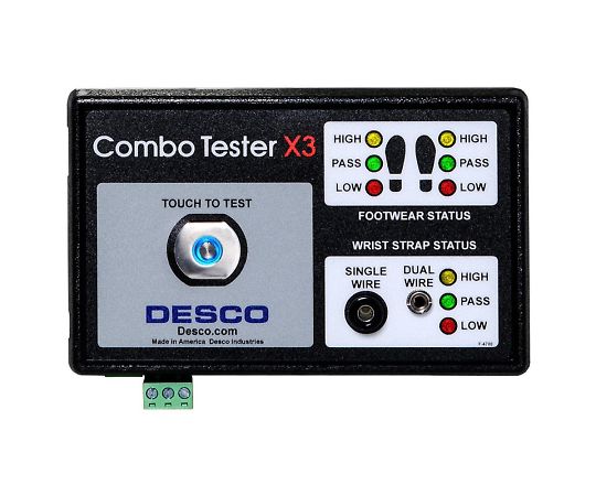 DESCO リストストラップ&シューズチェッカー 本体のみ 19275 1個 (ご注文単位1個)【直送品】