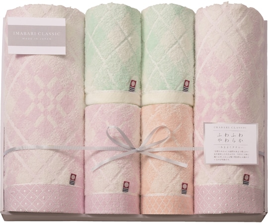 プレーリードッグ 今治クラシック(ふわもち甘撚り)バスタオル2枚・フェイスタオル2枚・ウォッシュタオル2枚 ICFM-1007 1セット(ご注文単位1セット)【直送品】