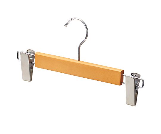 アズワン 木製ボトムハンガー ナチュラル 外型クリップ付W30cm(メープル)60本 61-799-22-2 1セット（ご注文単位1セット）【直送品】