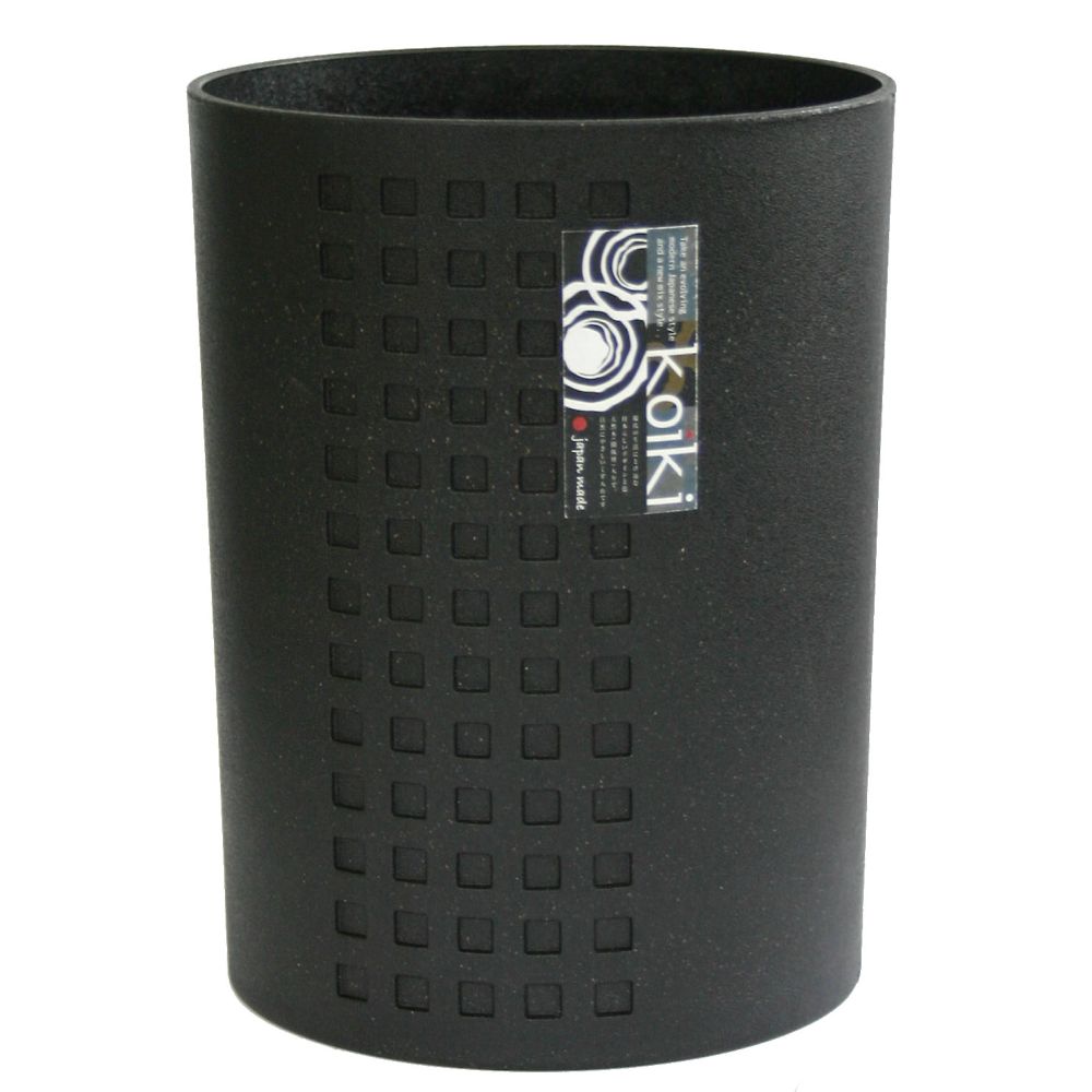 八幡化成 コイキモダン 丸型 小 4.5L ブラック 1ケース(24個入)  1ケース（ご注文単位1ケース）【直送品】