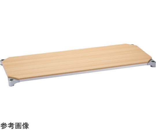 エレクター ベーシックシリーズウッドシェルフ W900×D600mm ナチュラルウッド シルバーフレーム 棚用 B2436MNS1 1枚(ご注文単位1枚)【直送品】